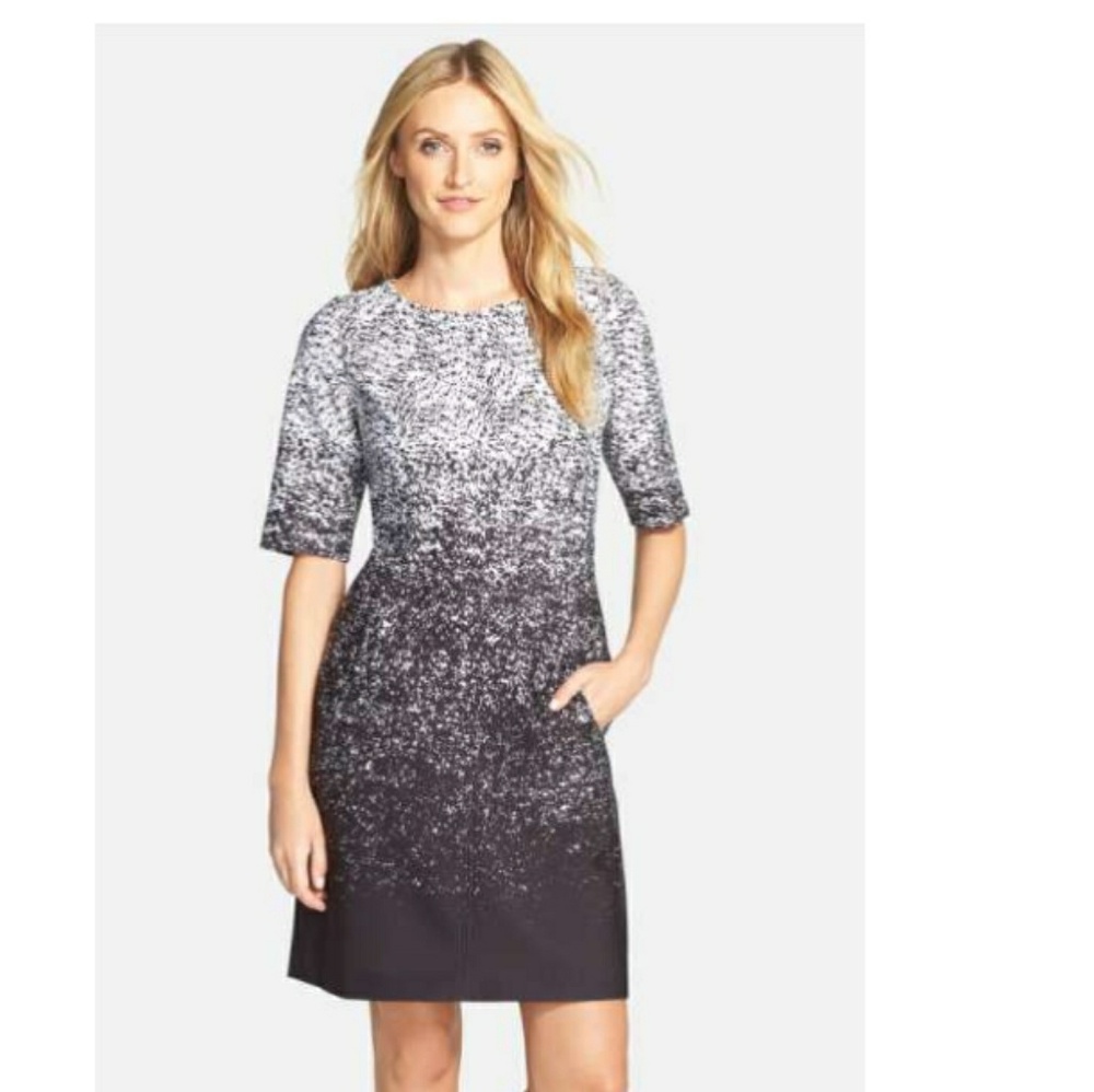Tahari black/ivory dress